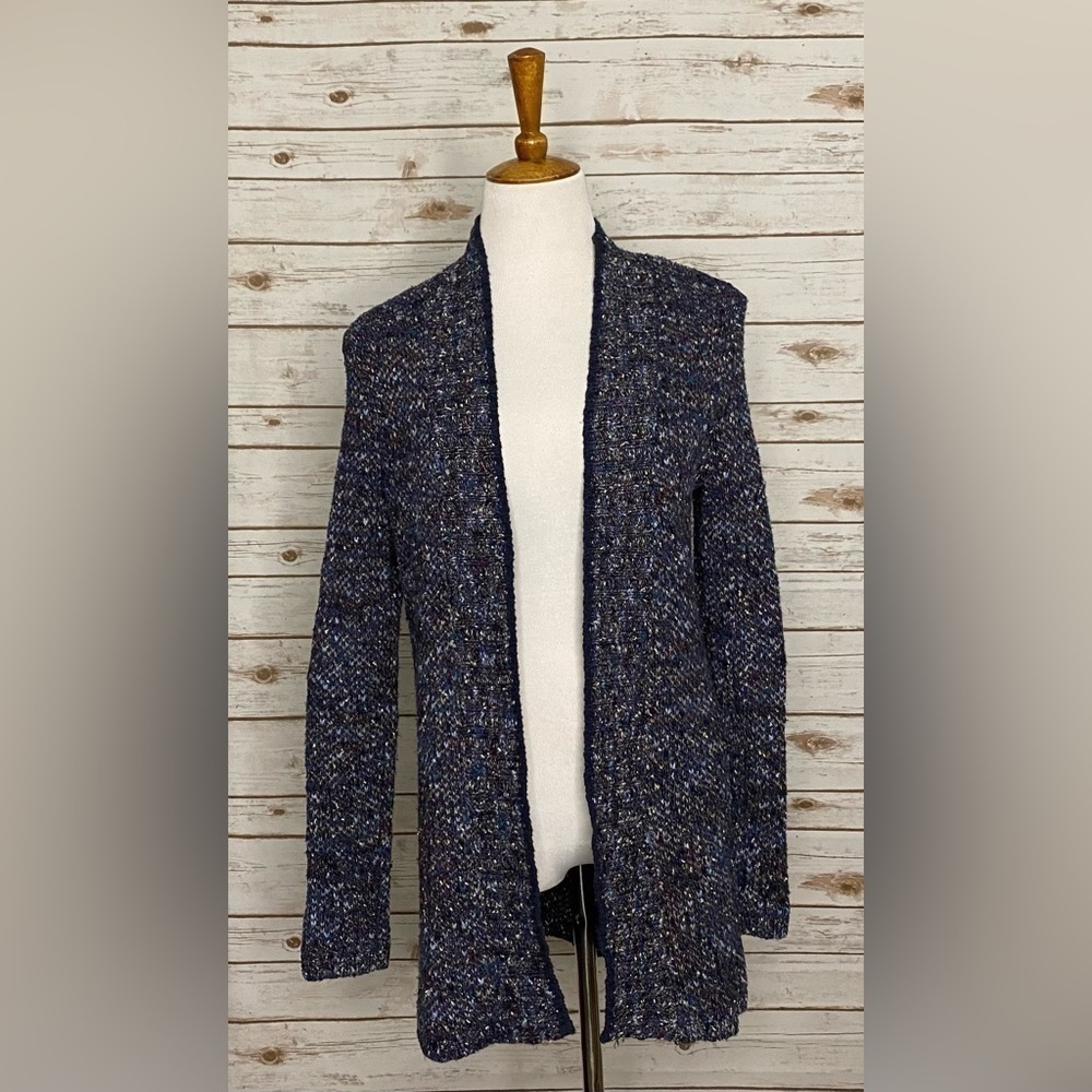 Coldwater Creek speckled open front cardigan sweater